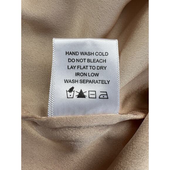 Lovers and Friends Caspian Chunky Lace Shift Dress S White Tan Nude Coquette - Picture 14 of 16